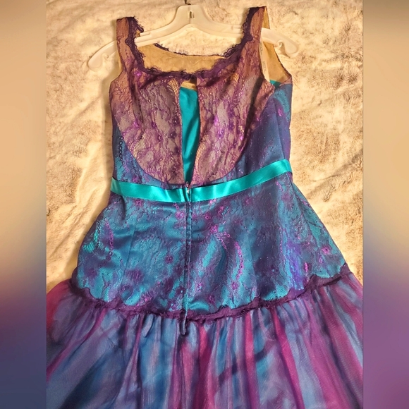Impression Bridal purple & turquoise custom Bridesmaid / prom dress - Picture 4 of 8